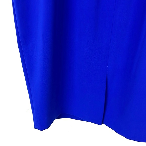 Badgley Mischka Electric Blue Flutter Sleeve Dress - Picture 6 of 9